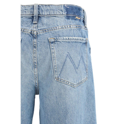 Jeans corti Mother Denim in cotone blu