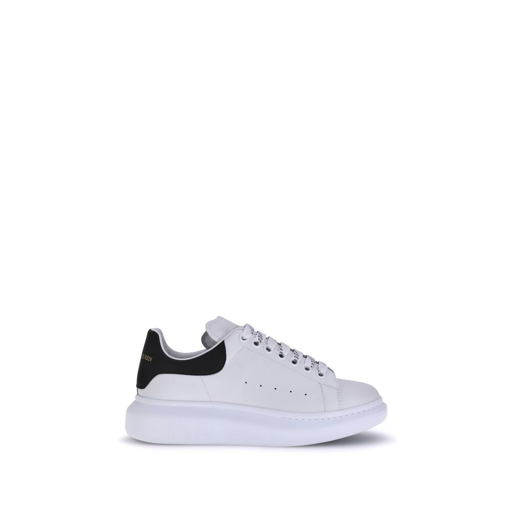 Sneakers Platform Alexander McQueen in Pelle di Vitello Bianca Bos Taurus