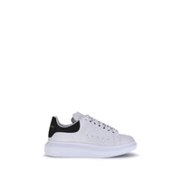 Sneakers Platform Alexander McQueen in Pelle di Vitello Bianca Bos Taurus
