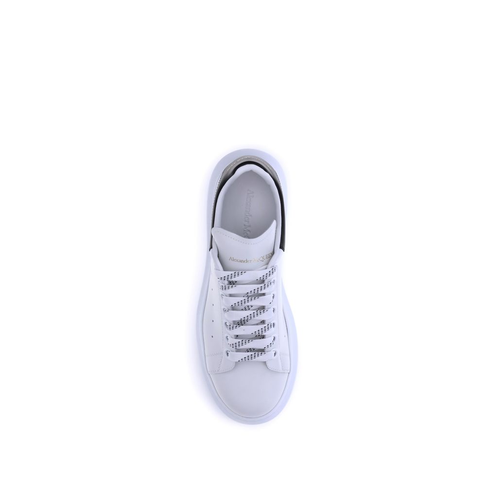 Sneakers Platform Alexander McQueen in Pelle di Vitello Bianca Bos Taurus