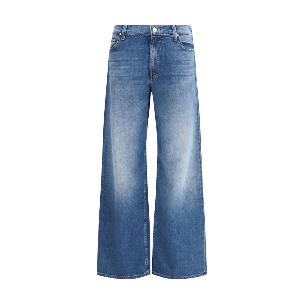 Jeans svasati Mother Denim in cotone blu