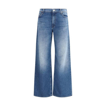 Jeans svasati Mother Denim in cotone blu
