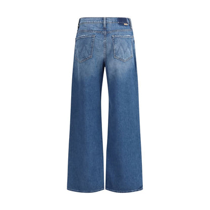 Jeans svasati Mother Denim in cotone blu