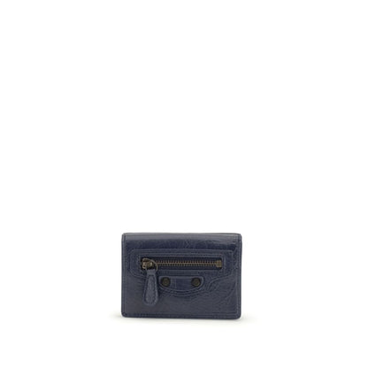 Portefeuille Balenciaga Bleu Agneau Ovis Aries Aries