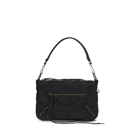 Balenciaga Borsa a Spalla Nera in Poliammide