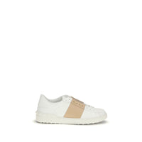Sneakers basse Valentino Garavani Bos Taurus in pelle di vitello bianca