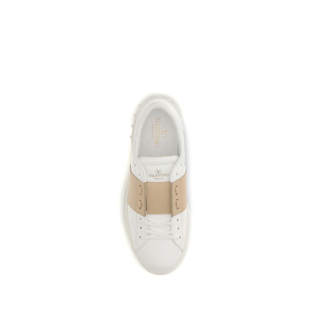 Baskets basses Valentino Garavani Bos Taurus en cuir de veau blanc