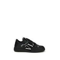 Sneakers basse Valentino Garavani Bos Taurus in pelle di vitello nera