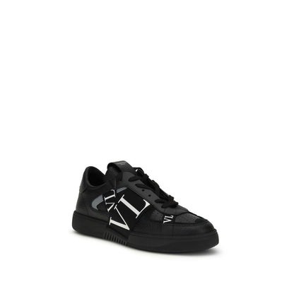 Sneakers basse Valentino Garavani Bos Taurus in pelle di vitello nera