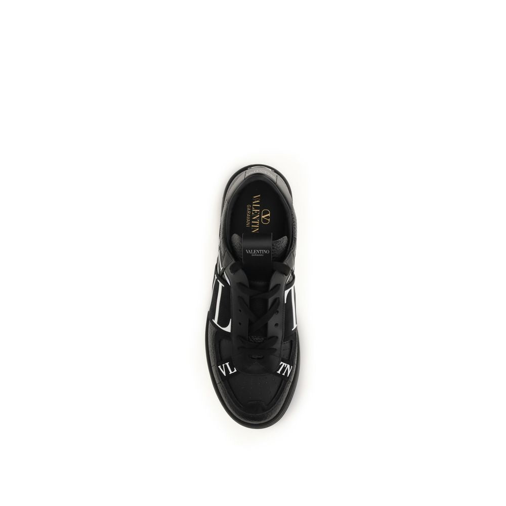 Baskets basses en cuir de veau noir Bos Taurus Valentino Garavani