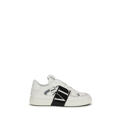 Sneakers basse Valentino Garavani Bos Taurus in pelle di vitello bianca