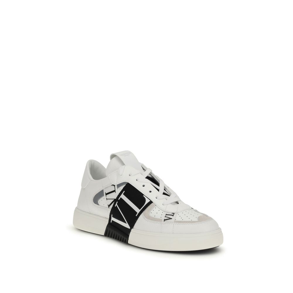 Baskets basses Valentino Garavani en cuir de veau blanc Bos Taurus