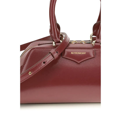 Borsa Givenchy in pelle di vitello bordeaux (Bos Taurus)