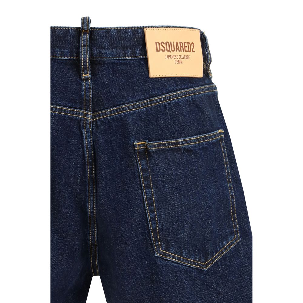 Shorts bermudas Dsquared² en coton bleu