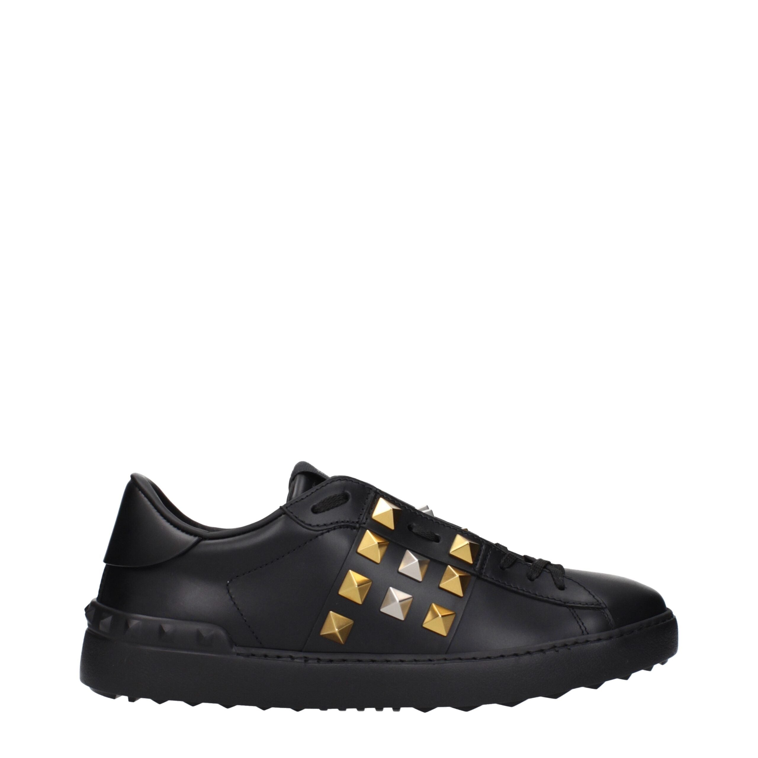 Baskets en cuir noir Valentino Garavani
