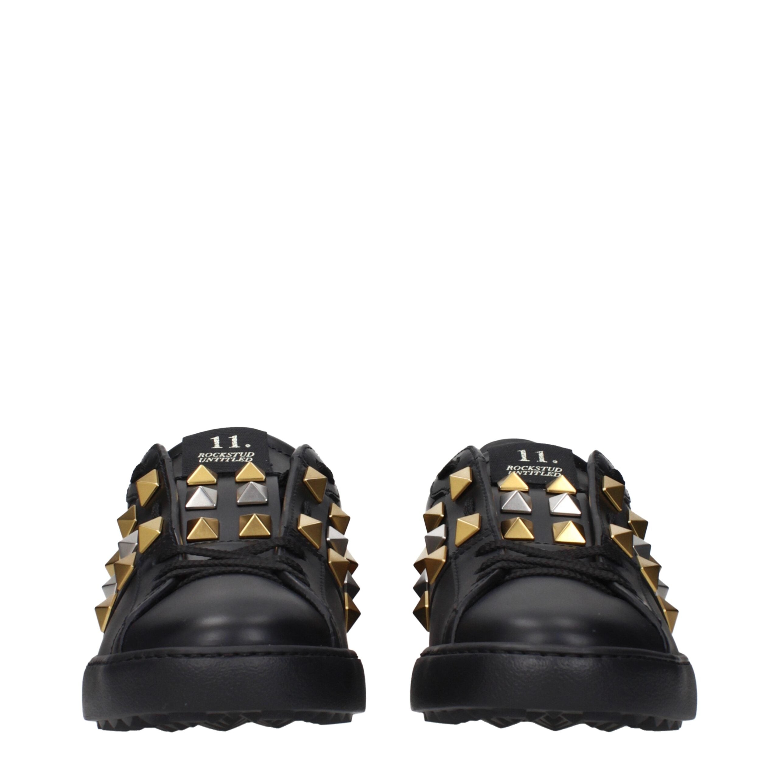 Baskets en cuir noir Valentino Garavani