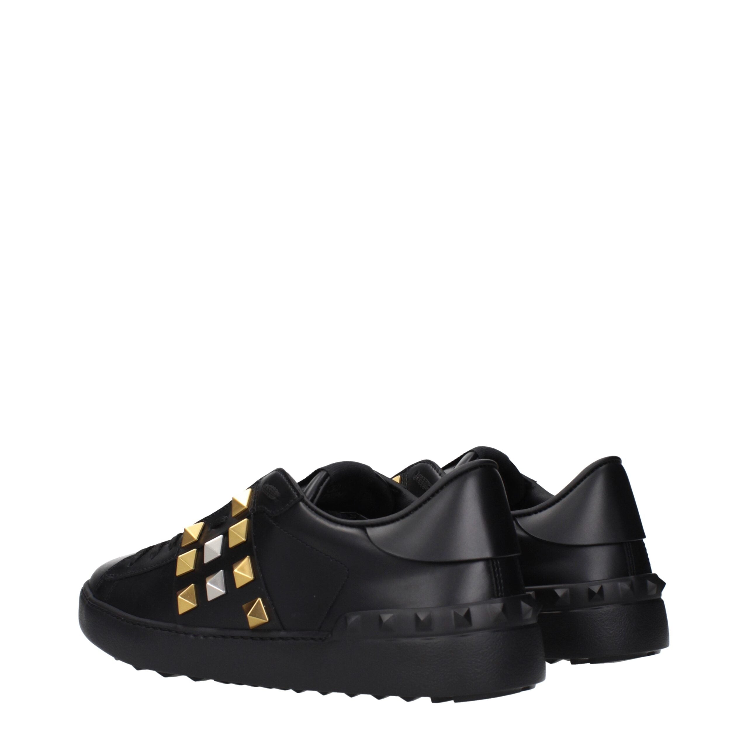 Baskets en cuir noir Valentino Garavani