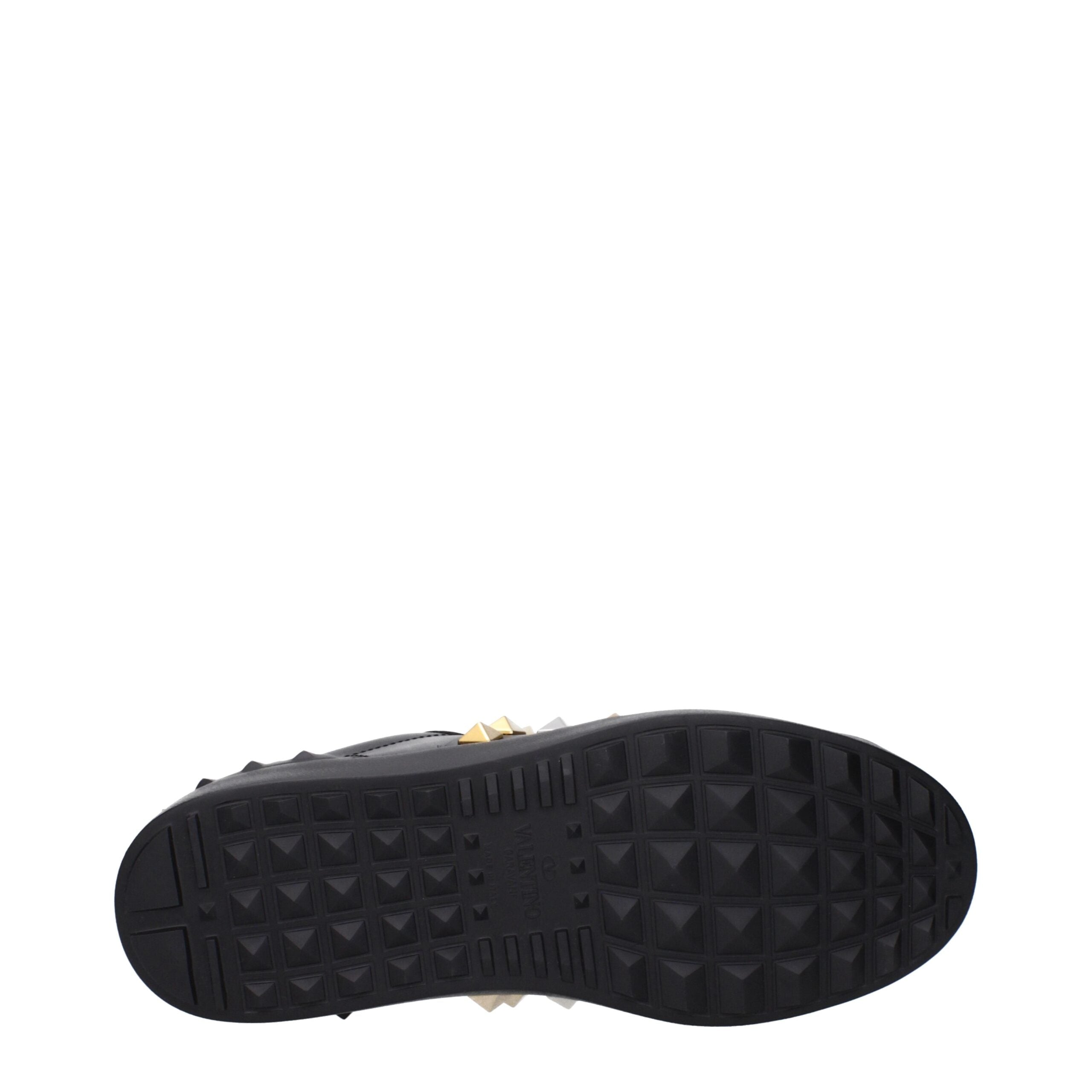 Baskets en cuir noir Valentino Garavani