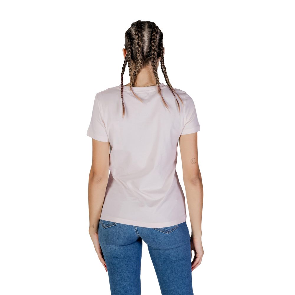 T-Shirt Guess in cotone rosa attivo