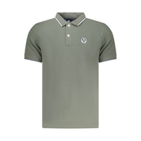 Polo da uomo in cotone verde North Sails