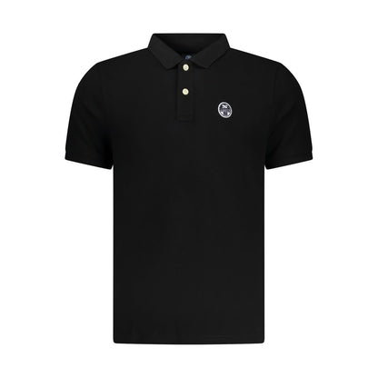 Polo homme North Sails en coton noir