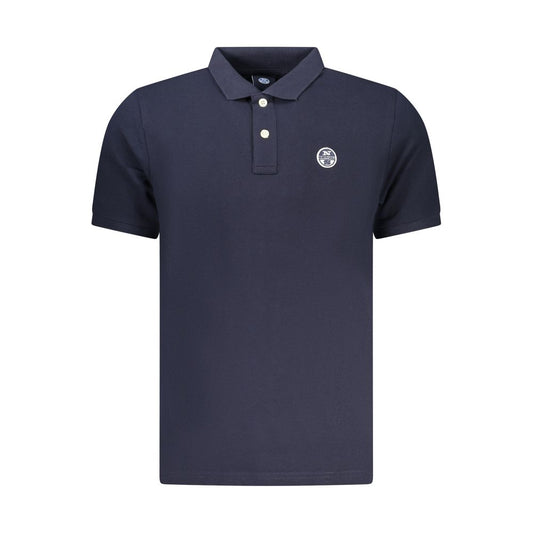 Polo da uomo North Sails in cotone blu