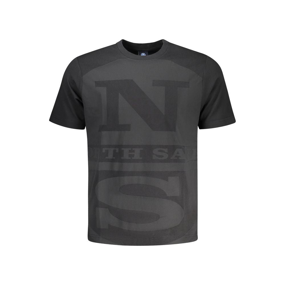 Maglietta da uomo in cotone nero North Sails