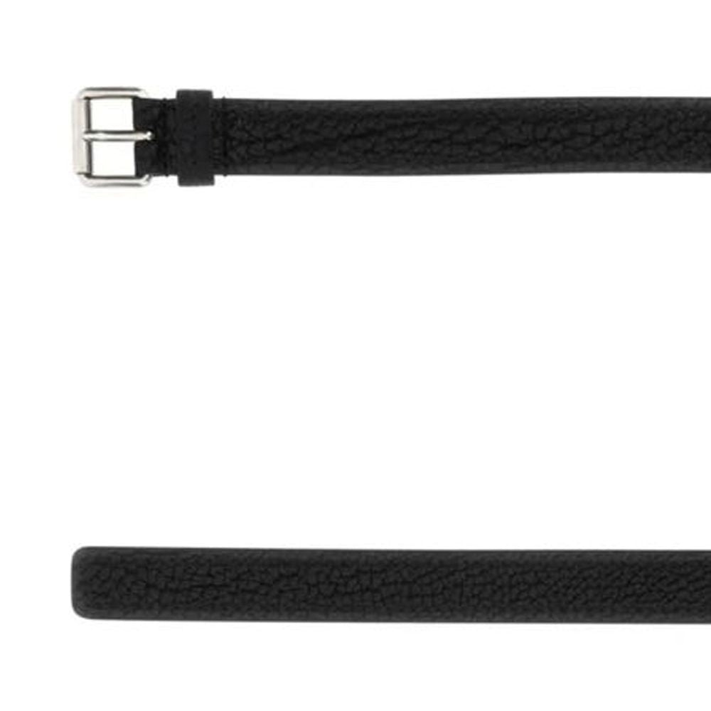 Ceinture classique Prada en veau noir