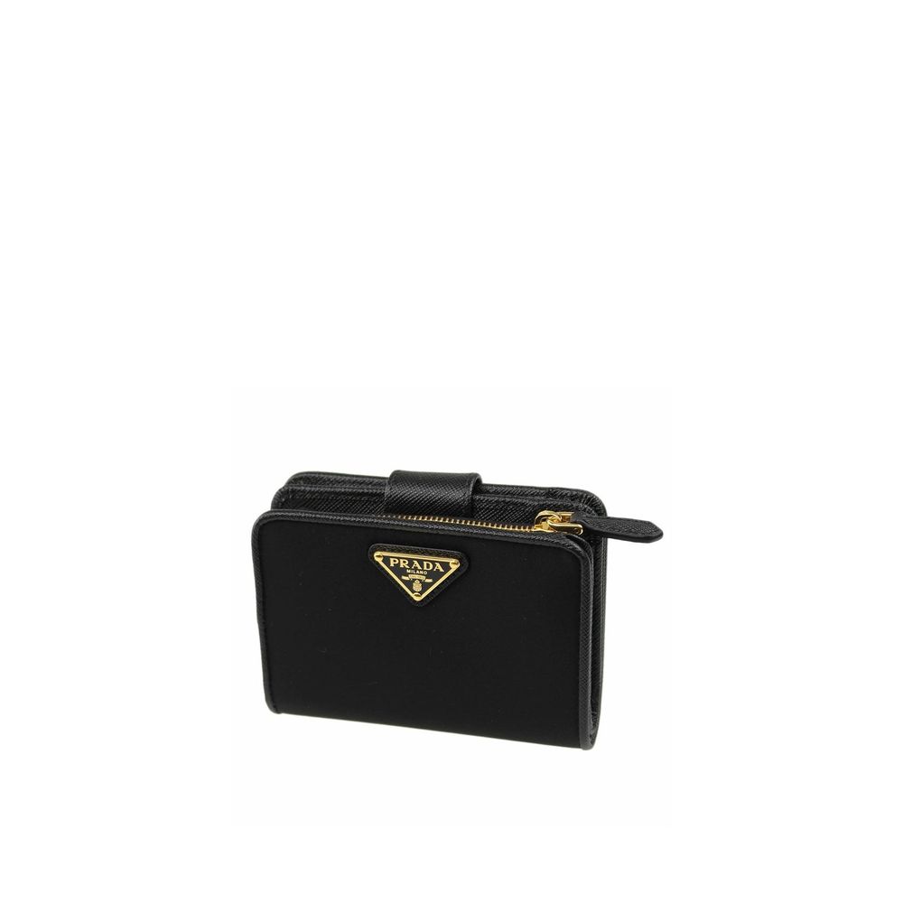 Portefeuille Prada en nylon noir