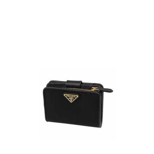Portafoglio Prada in nylon nero