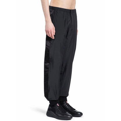 Pantaloni da jogging Prada neri in nylon (Pantaloni da allenamento)