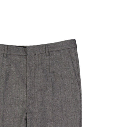 Pantaloni eleganti Prada in lana grigia
