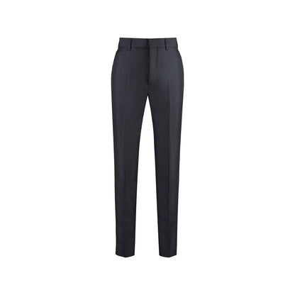 Pantaloni eleganti Prada in mohair blu