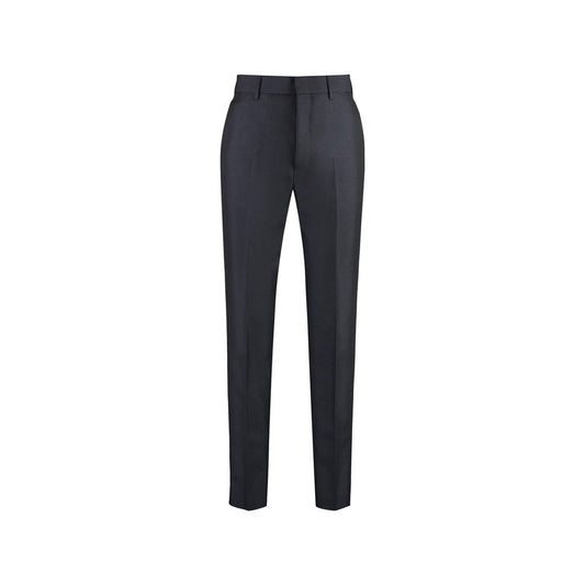 Pantaloni eleganti Prada in mohair blu