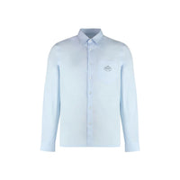 Chemise en coton bleue Prada