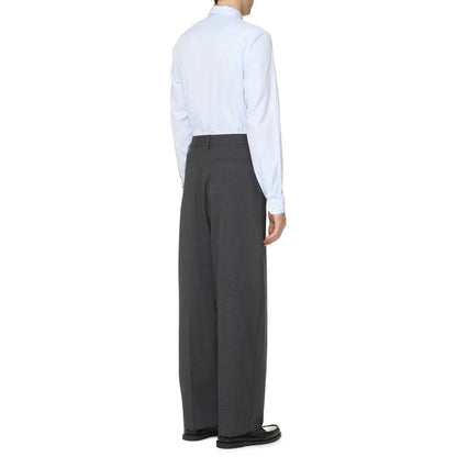 Chemise en coton bleue Prada