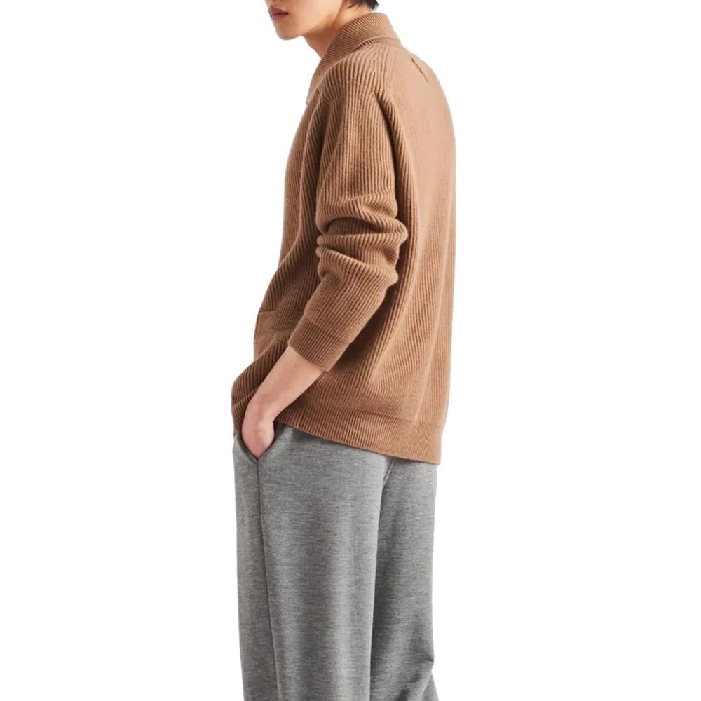 Cardigan in cachemire marrone Prada