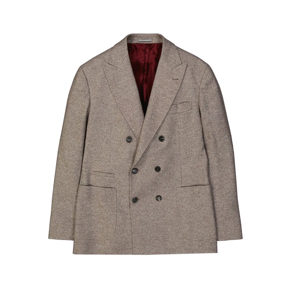 Manteau en cachemire beige Brunello Cucinelli