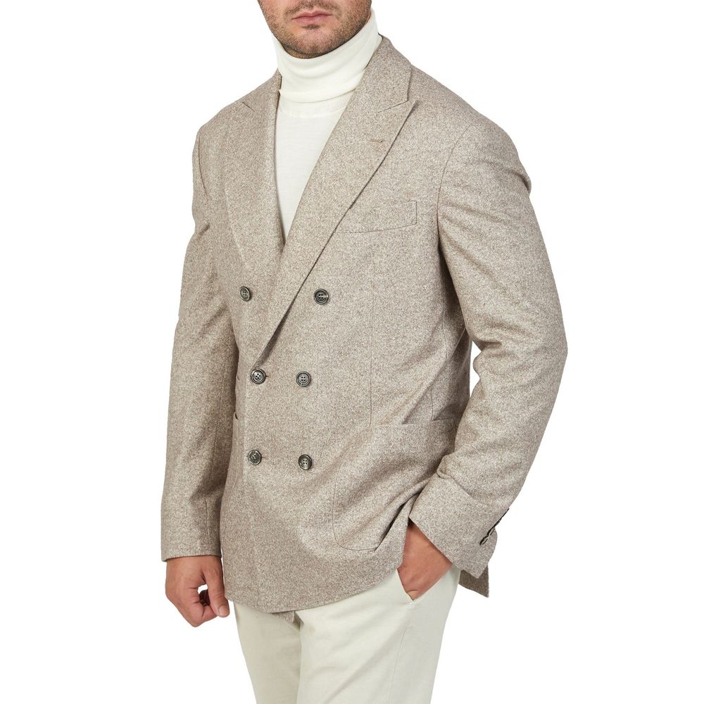 Manteau en cachemire beige Brunello Cucinelli