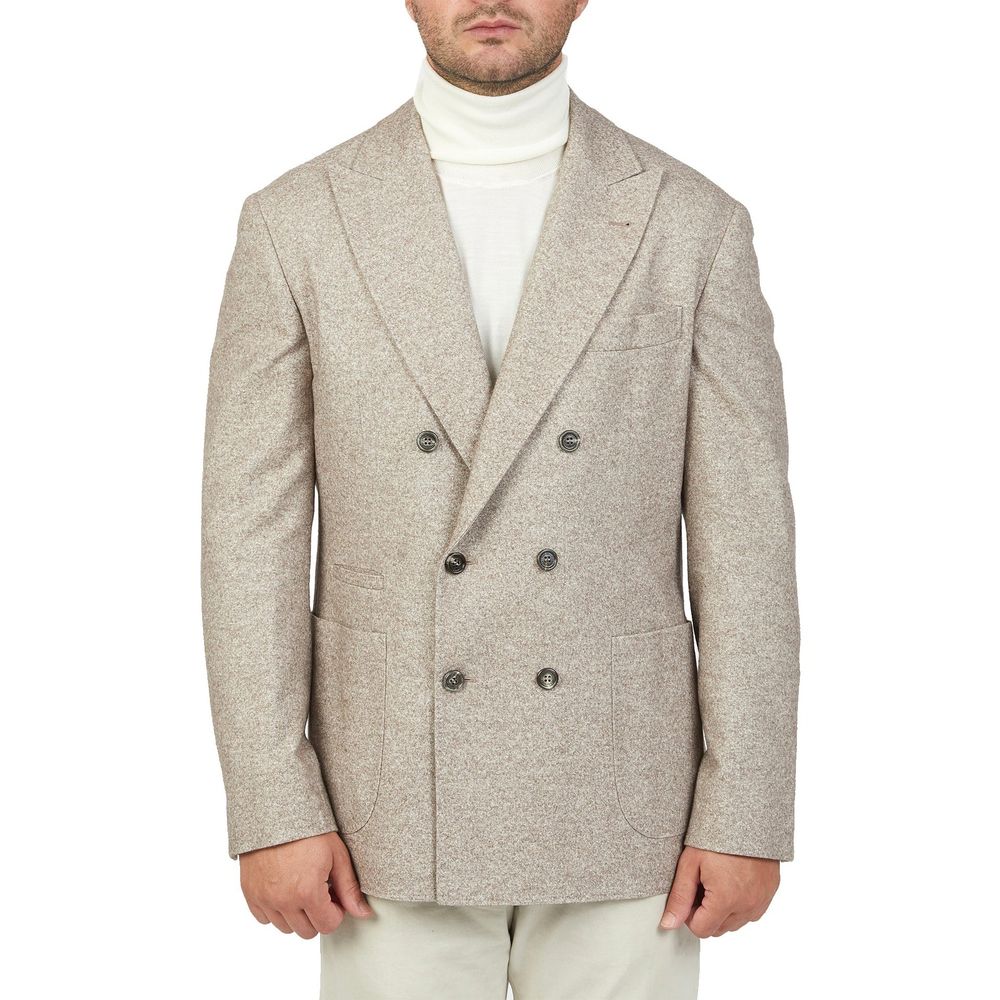 Manteau en cachemire beige Brunello Cucinelli