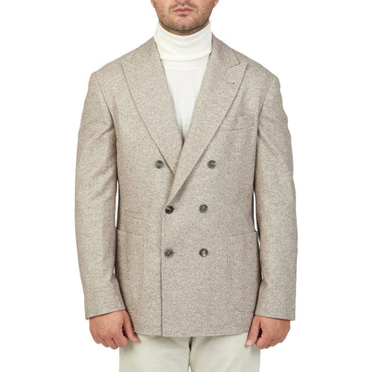 Manteau en cachemire beige Brunello Cucinelli