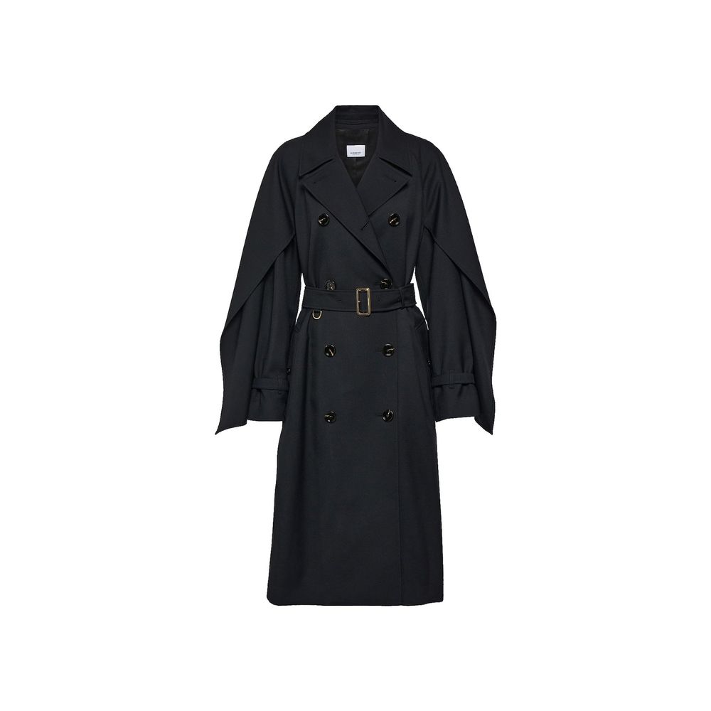 Cappotto Burberry nero in poliestere