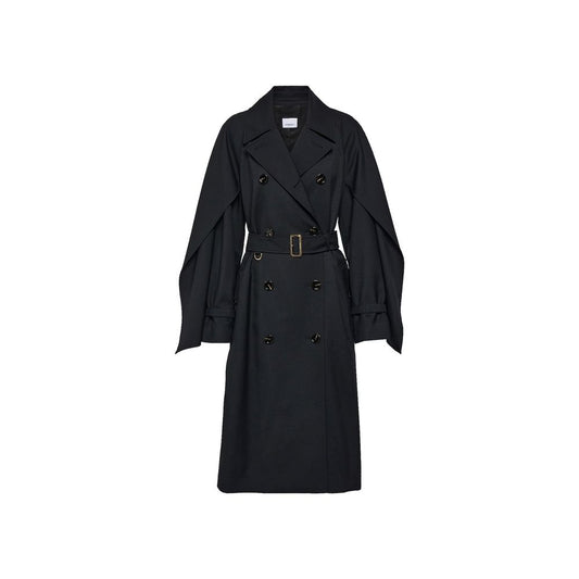 Cappotto Burberry nero in poliestere