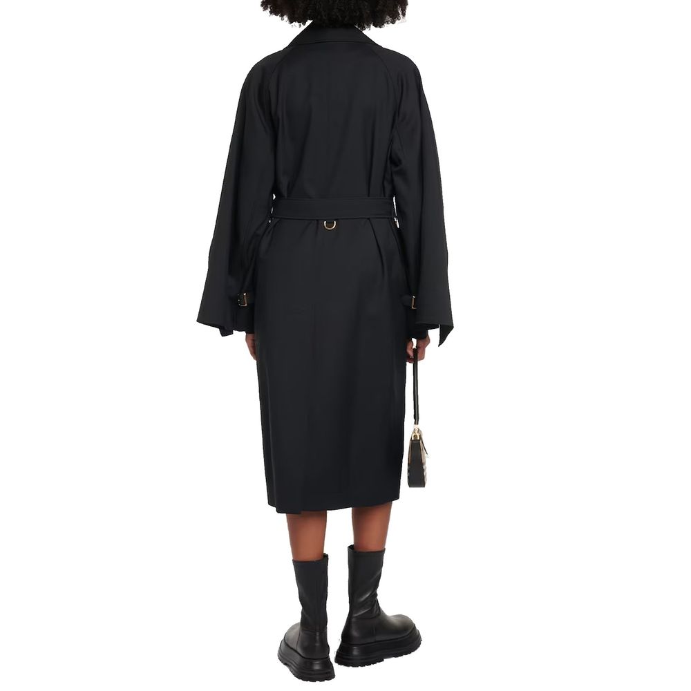 Cappotto Burberry nero in poliestere
