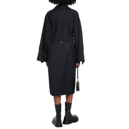 Cappotto Burberry nero in poliestere