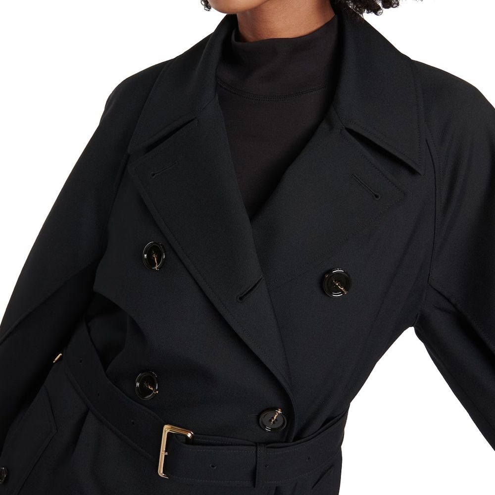 Cappotto Burberry nero in poliestere