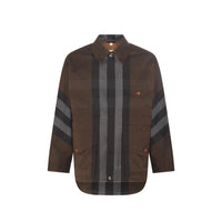 Parka Burberry in cotone marrone