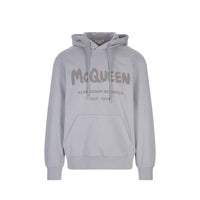 Felpa Alexander McQueen in cotone grigio
