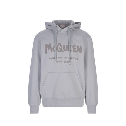 Felpa Alexander McQueen in cotone grigio