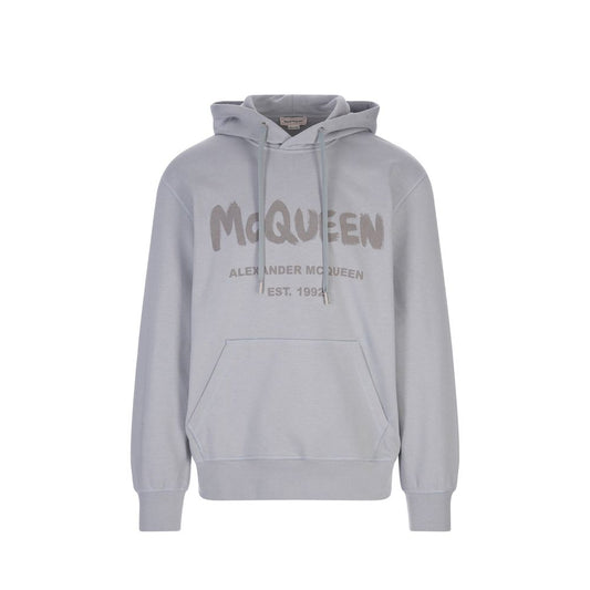Felpa Alexander McQueen in cotone grigio